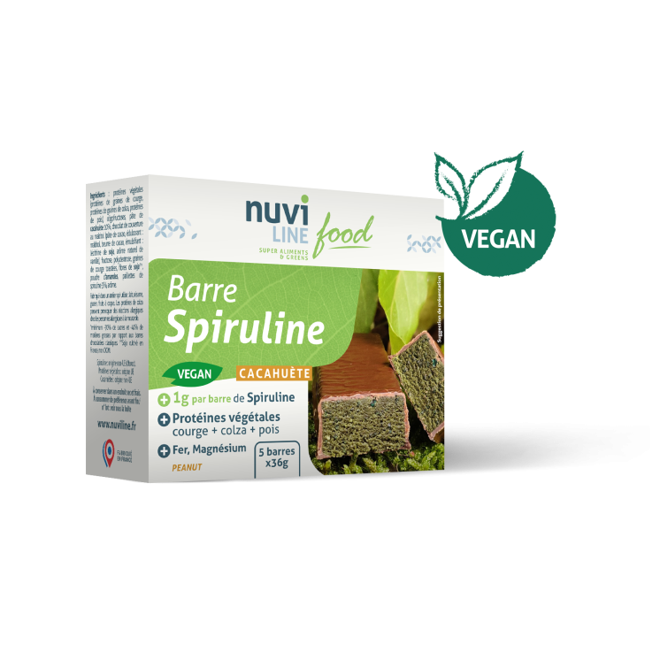 Barre protéinée à la Spiruline et aux protéines végétales