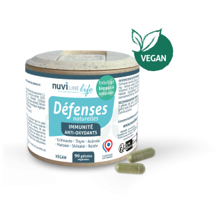 Défenses naturelles-plantes-champignons-antioxydants-immunite-90-gélules-nuviline