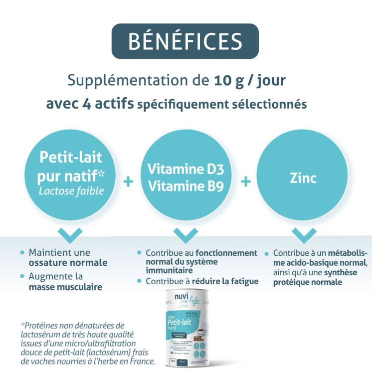 Elixir Plus petit-lait natif chocolat proteine nutrition nuviline