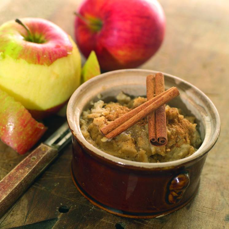 Porridge pomme cannelle protéine nuviline