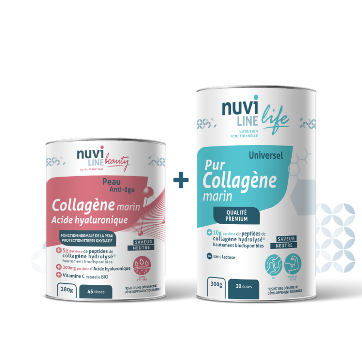 Pack Duo Collagènes marin - PUR Universel + PEAU - Promotion