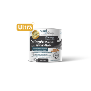Collagène marin cheveux gris et blancs, complexe revive hair