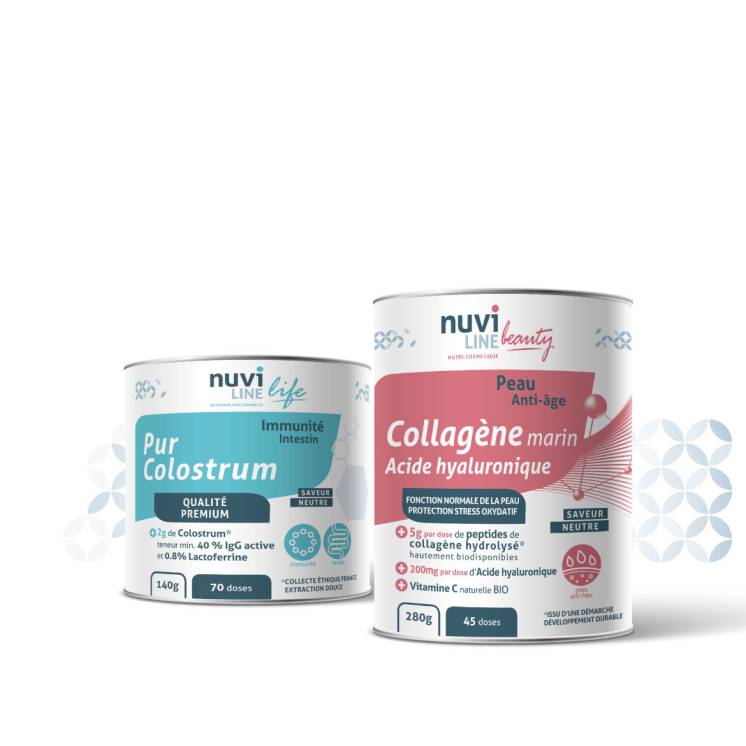 Pack Immuno+ Beauté I Colostrum & Collagène marin Peau-Anti-âge