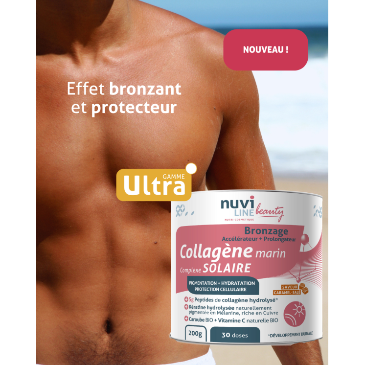 Collagène marin - Bronzage Protection Solaire, Prolongation