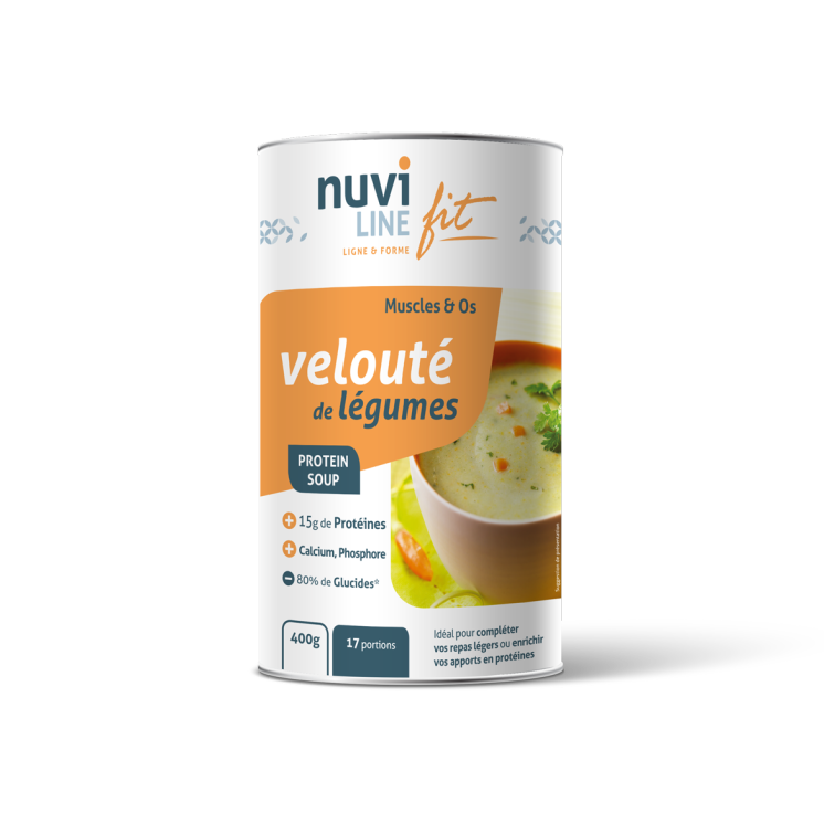 Soupe de légumes protéinée, Vegetable protein soup I Nuviline