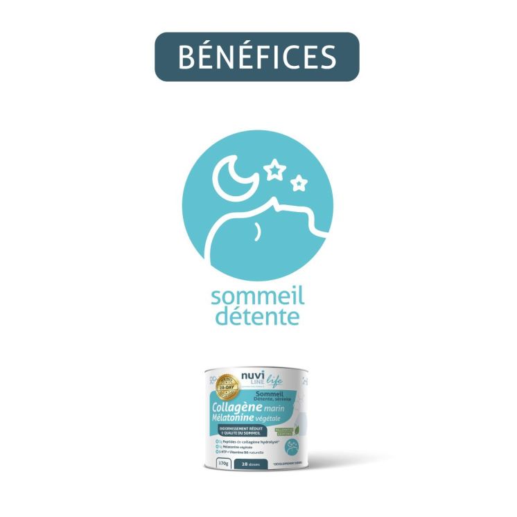 Collagène Marin Sommeil - Sérénité - Mélatonine et 5-HTP