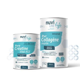 Pack Vital-AGE+ I PURE Créatine & Pur Collagène marin