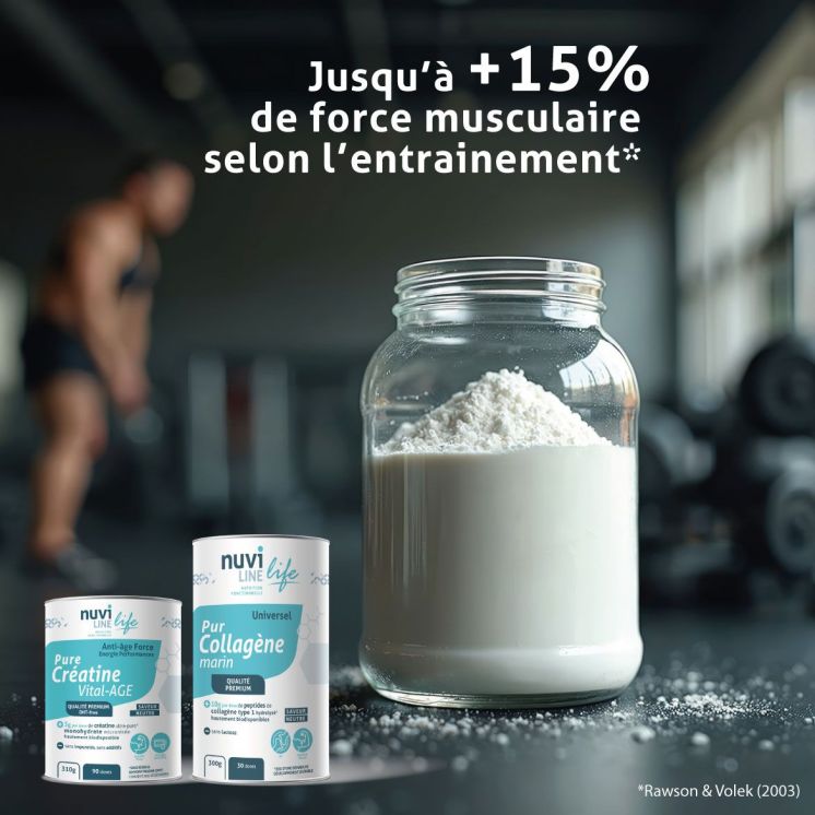 Pack 3 mois Vital-AGE+ I PURE Créatine & Pur Collagène marin