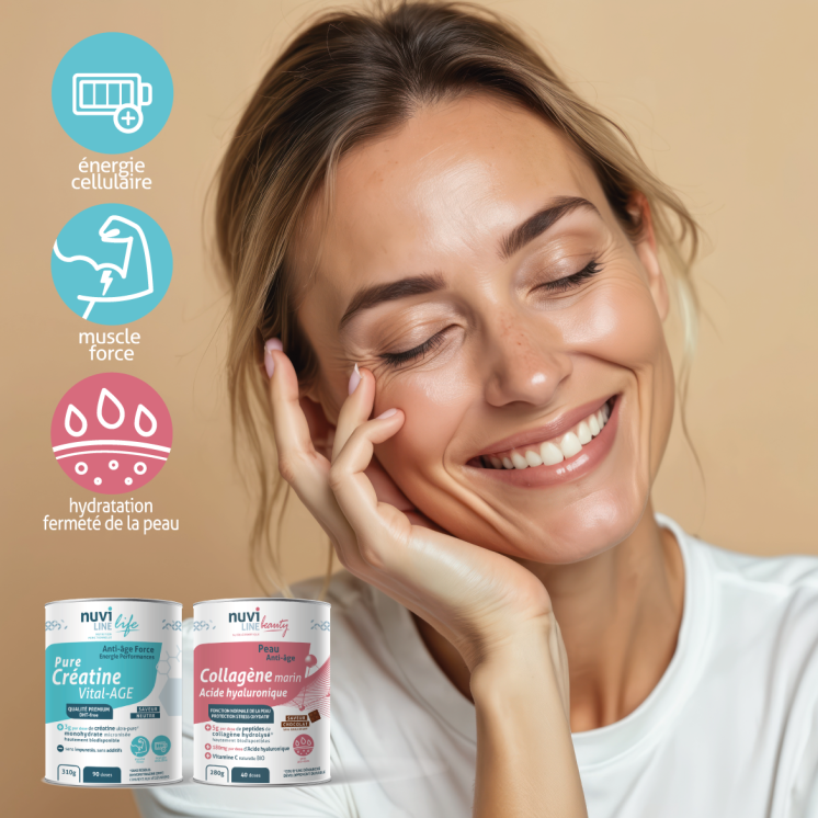 Pack Vital-AGE & BEAUTY+ I PURE Créatine & Collagène marin Peau chocolat