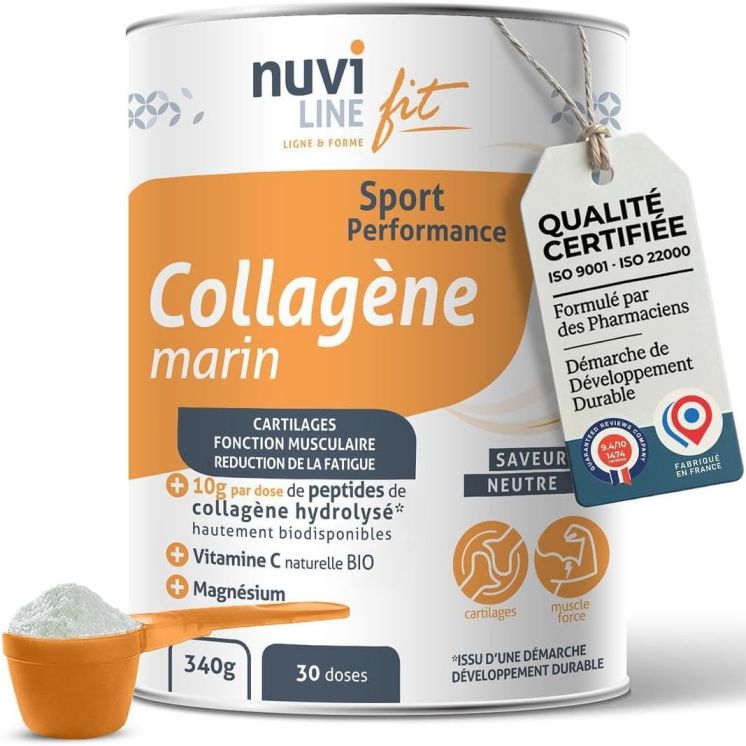 Collagène marin sport avec magnésium et vitamine C