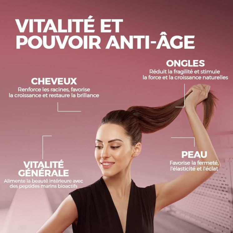 Collagène marin pour les cheveux et les ongles