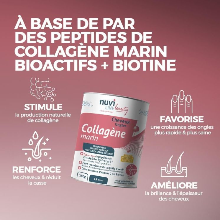 Collagène marin pour les cheveux et les ongles