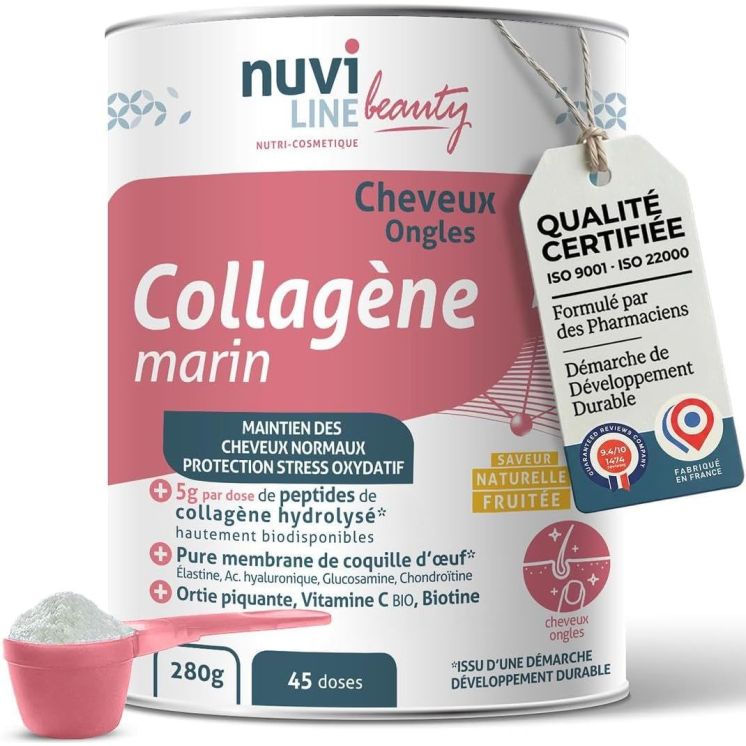 Collagène marin pour les cheveux et les ongles