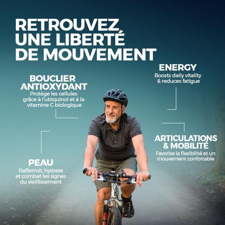 Collagène marin Energie vitale et antioxydant Coenzyme Q10 - Ubiquinol