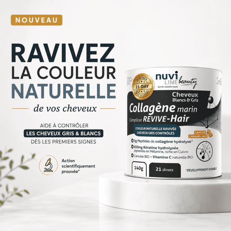 Complément alimentaire cheveux blancs, Kératine, Mélanine