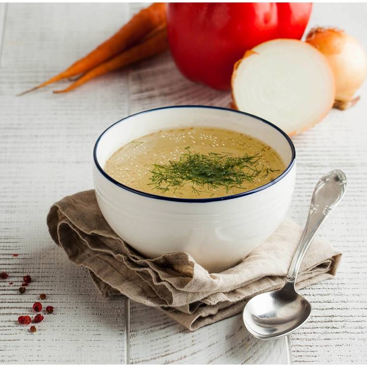 Bouillon minceur de collagène marin aux légumes et curcuma