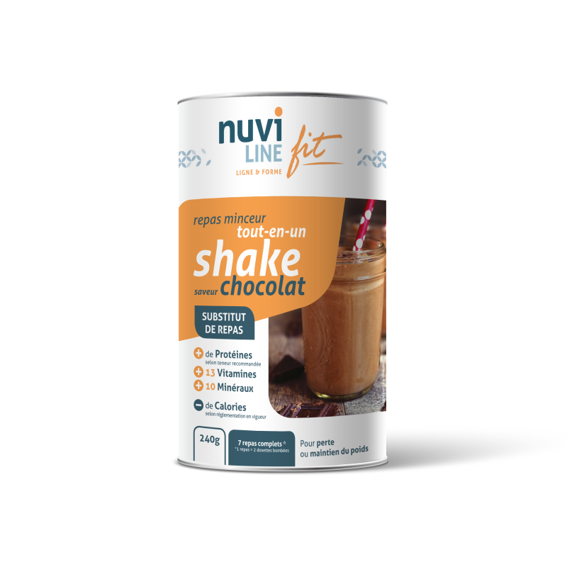 Shake chocolat substitut de repas minceur complet I Nuviline