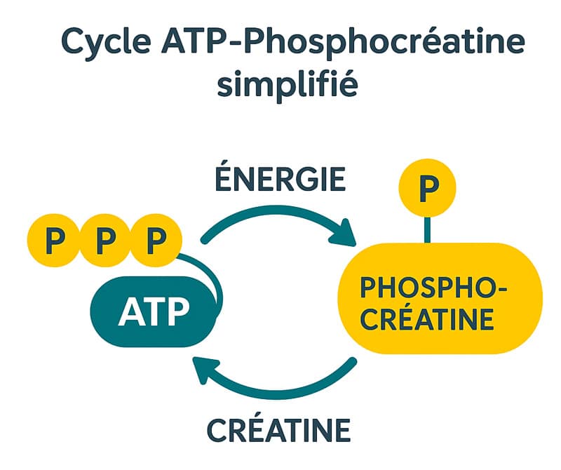 Cycle ATP Phosphocreatine simplifié
