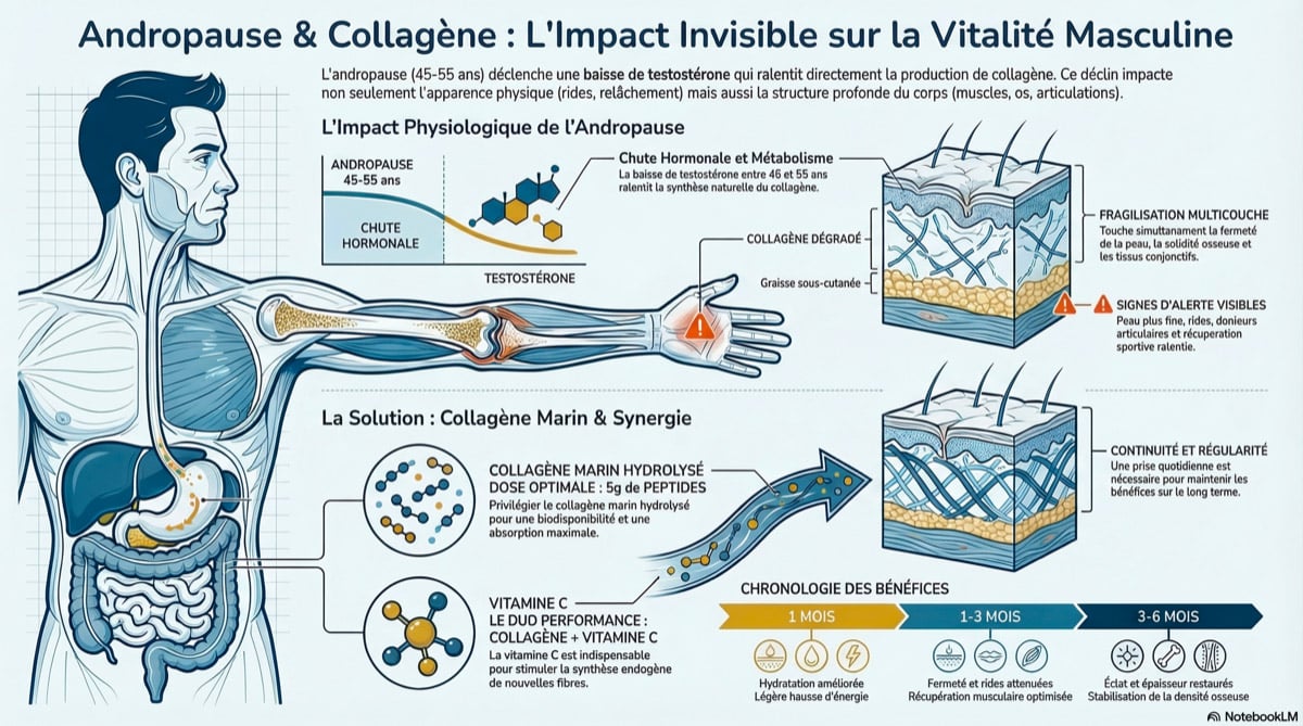 Les bénéfices du collagène marin et andropause