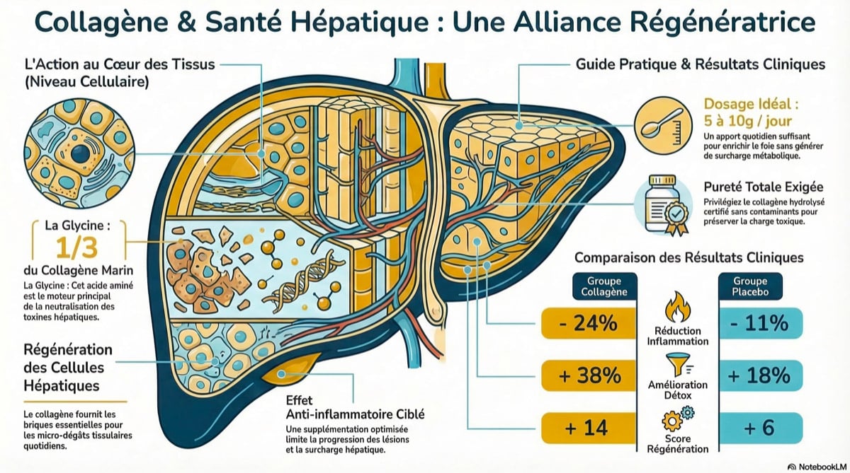 Collagène et et santé du foie